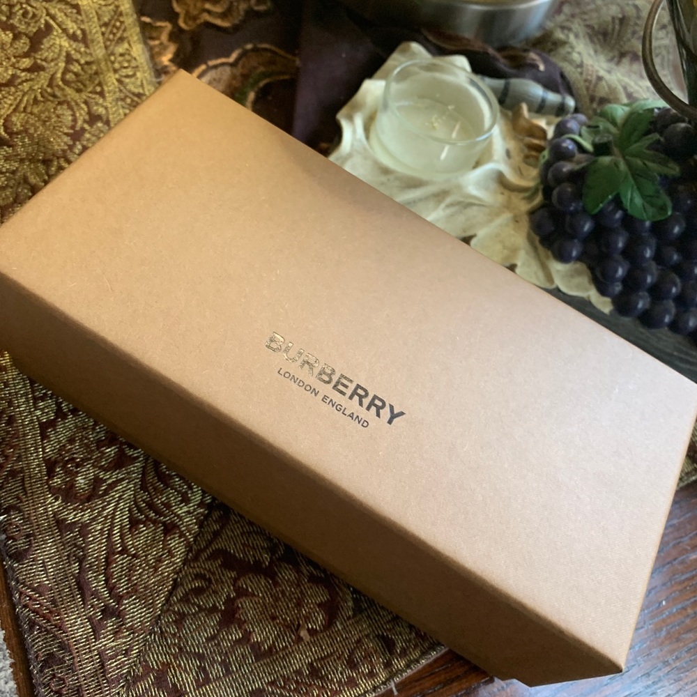 ๐ฅSOLD๐ฅAuthentic BURBERRY 51mm half rim logo Metal optical glasses - Picture 13 of 15